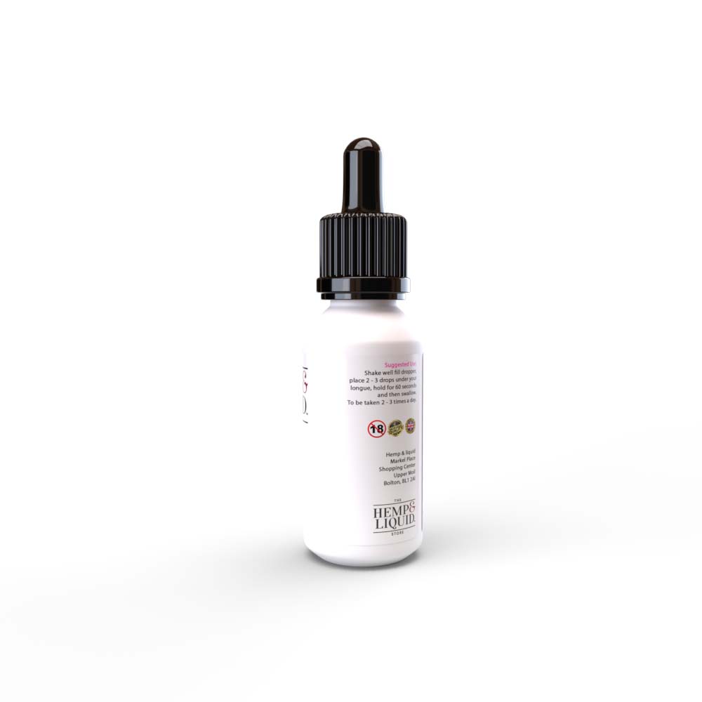 Hemp & Liquid Aloe Vera Strawberry Full Spectrum CBD Oil Drops 500mg