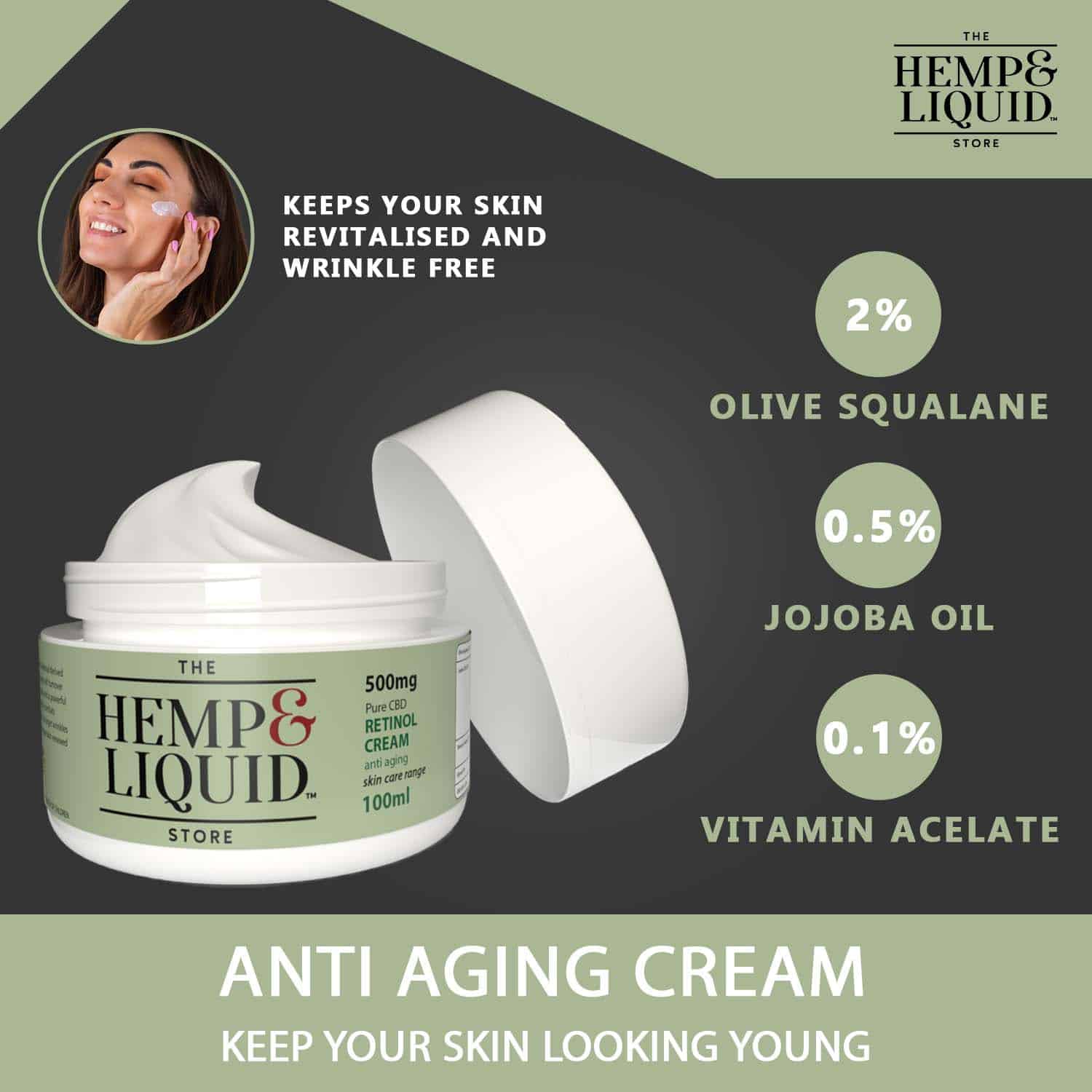 Anti Aging Cream Infographic